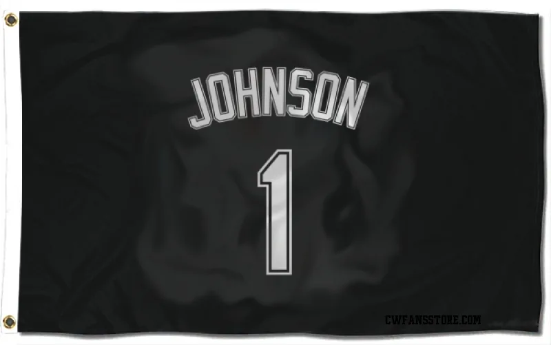 Black Chicago White Sox  Lance Johnson  Flag (3 X 5)