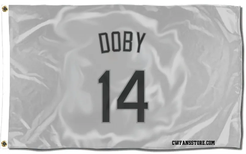 White Chicago  Sox  Larry Doby  Flag (3 X 5)